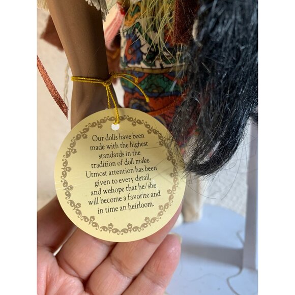 Vintage Duck House Heirloom Porcelain Indian Doll Bow & Arrow - Picture 8 of 14